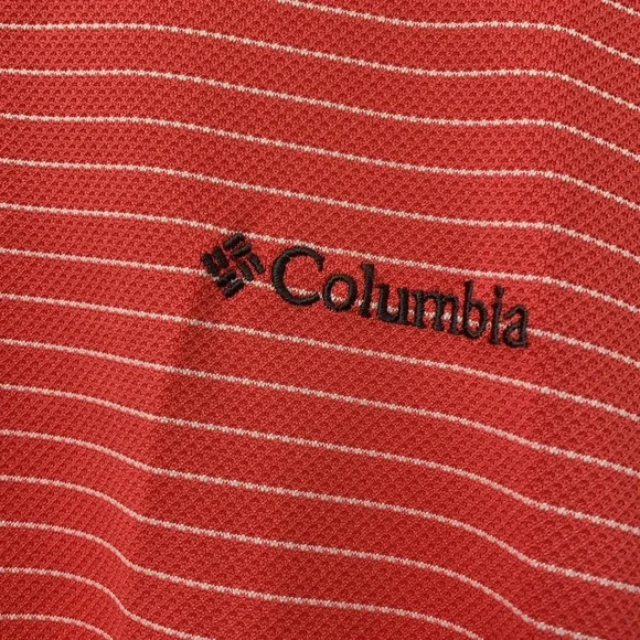 Men’s Columbia Short Sleeve Striped Golf Polo  Size XL EUC - Picture 3 of 6